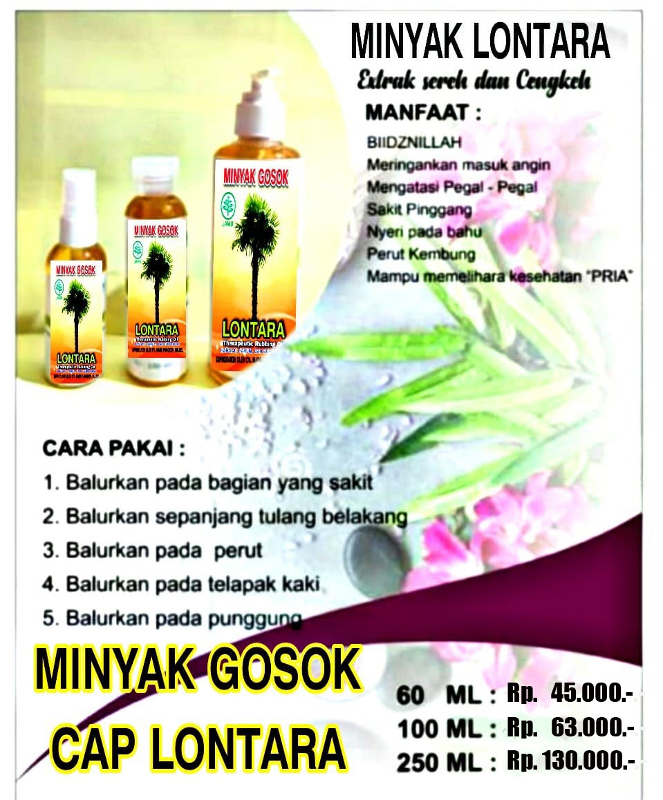 Minyak Gosok - Ekspor